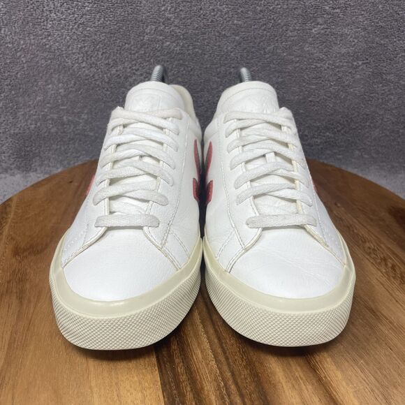 Veja White and Red Athletic Shoes - Picture 2 of 9